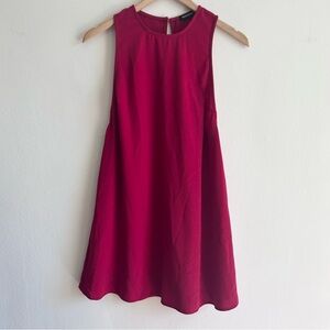 Vintage American Apparel Red Oxblood Trapeze Mini Dress - XS